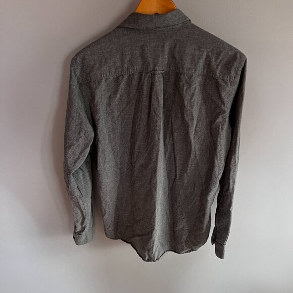 Frank and Oak Men’s Button Down Grey 100% Cotton Shirt Size M - Picture 7 of 9